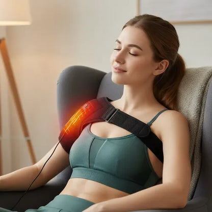 🔥 Combo Alivio Cervical y Muscular 2 en 1 💆‍♀️✨ Hombrera Térmica 🔥 + Masajeador Mariposa EMS ⚡🦋